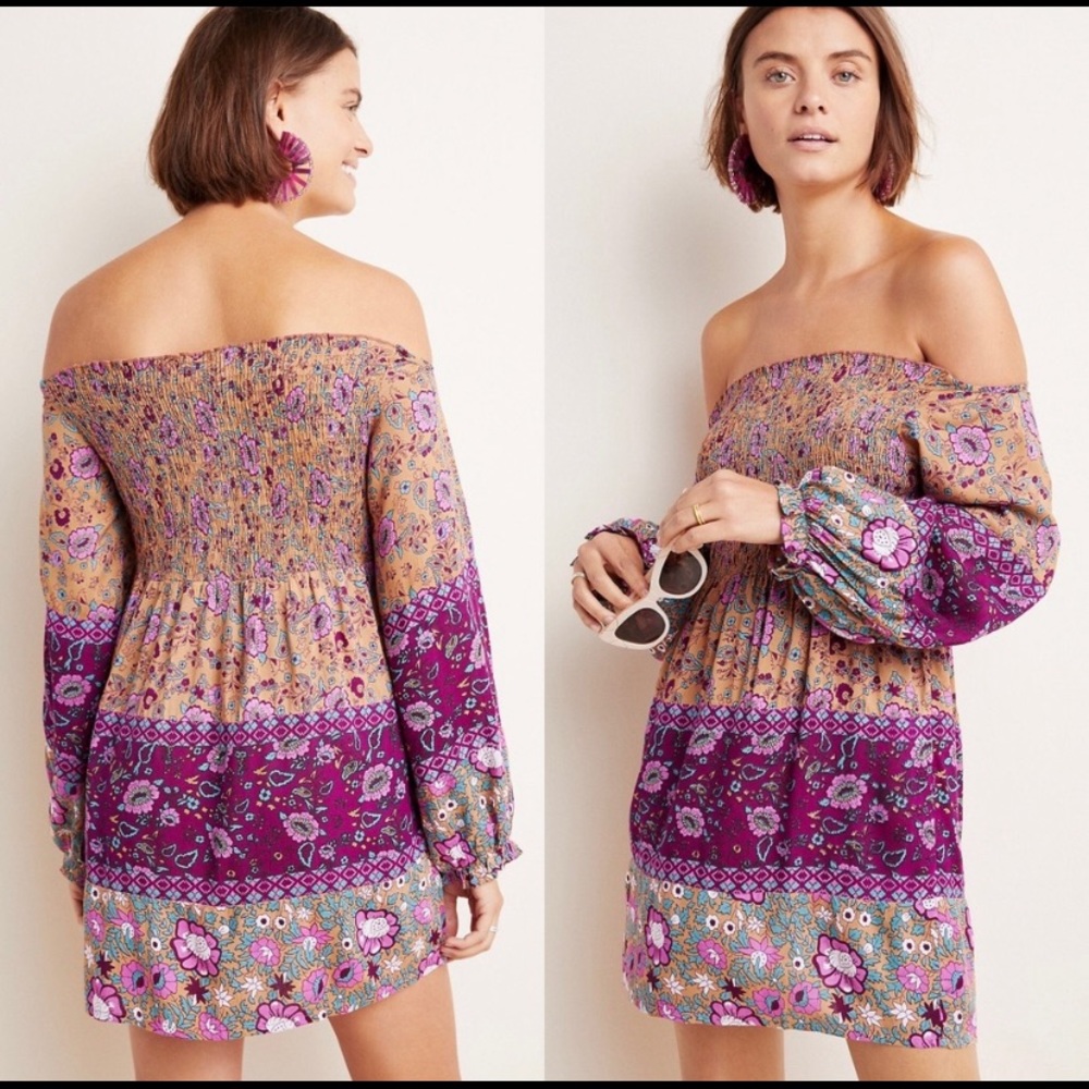 Anthropologie | Raga | Faye Off the shoulder dress
